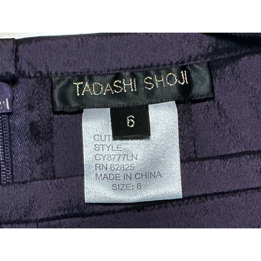 Tadashi Shoji Mermaid Maxi Skirt Size 6 Purple High Waist Formal Evening - Picture 6 of 7